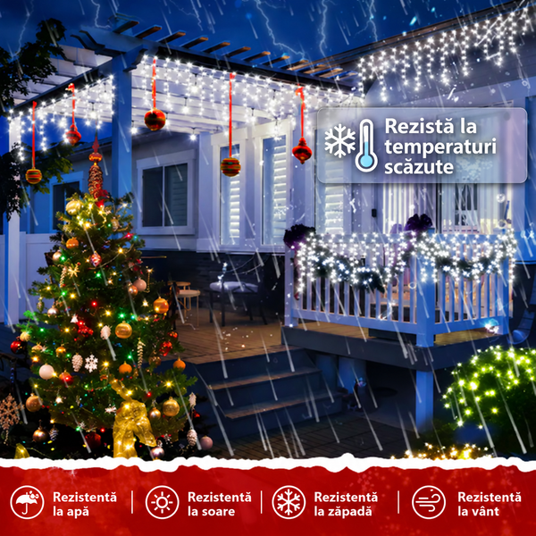 Ghirlandă Solară Gheață Festivă