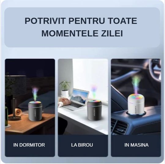 Difuzourul Mini Aromă Portabil Cool