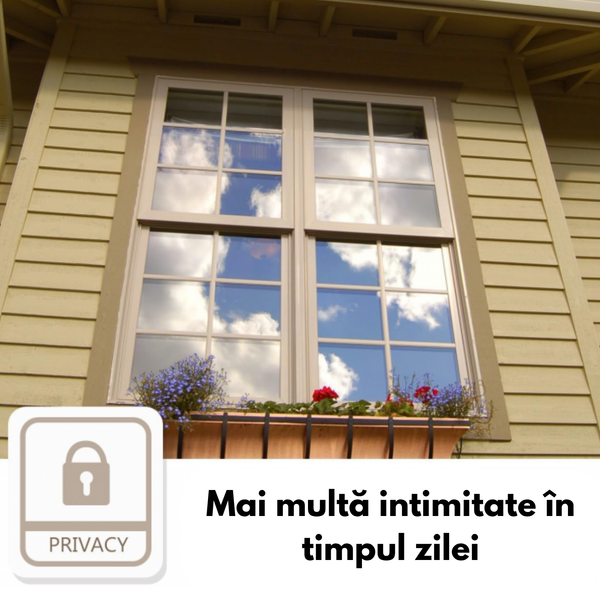 Parasolar geam tip oglinda 300 cm x 60 cm