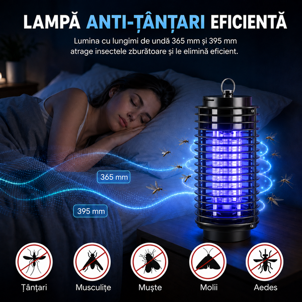 Lampă Anti-Țânțari Portabilă LED