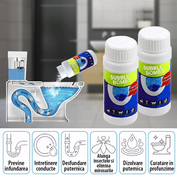Set 3 Soluții Curățare Țevi și Desfundare Chiuvetă